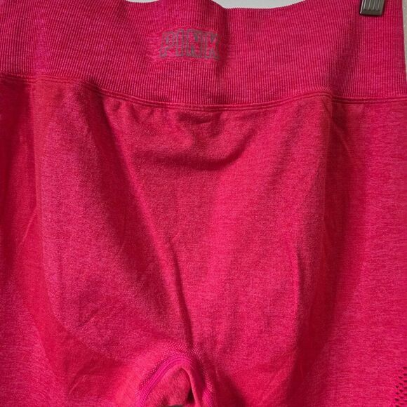 EUC LIKE NEW PINK VICTORIA'S SECRET PINK SEAMLESS LEGGINGS SIZE LARGE - Picture 5 of 15
